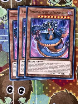 Yugioh Vennomanga The Deity Of Poisonous Snakes ANGU-EN041 Playset - Image 1