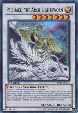 Michael, the Arch-Lightsworn [SDLI-EN036] Ultra Rare YuGiOh TCG Card - Image 1