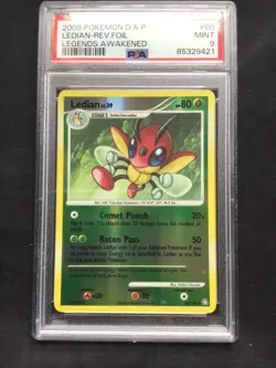 Pokemon Cards: Legends Awakened Reverse Holo: Ledian 60/146 PSA 9 - Image 2