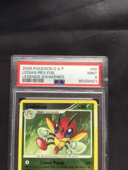 Pokemon Cards: Legends Awakened Reverse Holo: Ledian 60/146 PSA 9 - Image 3