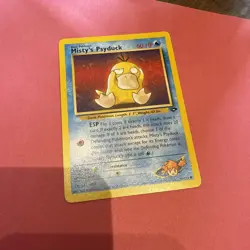 Pokemon TCG Gym Challenge Misty's Psyduck Card 90/132 Regular Common Non Holo - Image 2