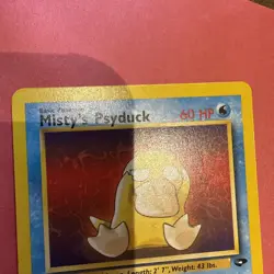 Pokemon TCG Gym Challenge Misty's Psyduck Card 90/132 Regular Common Non Holo - Image 3
