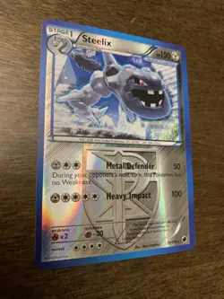 2013 Steelix 79/116 Reverse Holo Pokemon Card - Image 2