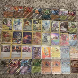 Pokemon TCG Card Lot Of 40 Modern Ex’s, Trainer Gallery, And Galarian Gallery NM - Image 1