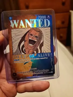 One Piece Card Game Donquixote Doflamingo SP ST03-009 SR Wanted Poster - Image 1