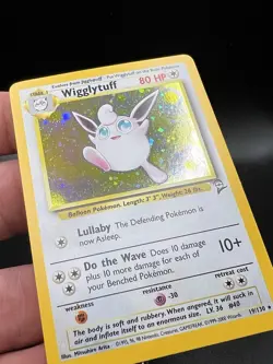 Wigglytuff Holo Pokemon Card 019/130 Base Set 2 - SWIRL NM ZO12 - Image 3