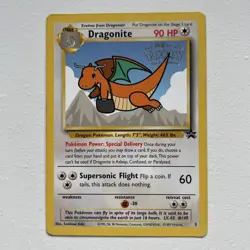 Pokemon TCG Dragonite Promo Card WOTC Rare Black Star 5 LP - Image 1