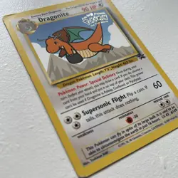 Pokemon TCG Dragonite Promo Card WOTC Rare Black Star 5 LP - Image 2