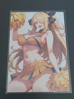 Cynthia PokeGirl - ACG Anime Girl Doujin Waifu DIY Card - Image 1