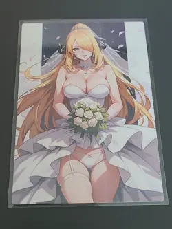 Cynthia PokeGirl - ACG Anime Girl Doujin Waifu DIY Card - Image 1