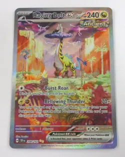 Raging Bolt ex Pokemon Card Temporal Forces 208/162 SPECIAL ILLUSTRATION RARE - Image 1