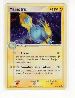 ~ESP~ SPANISH Manectric 9/109 HOLO EX Ruby & Sapphire Pokemon Card (LB3) - Image 1