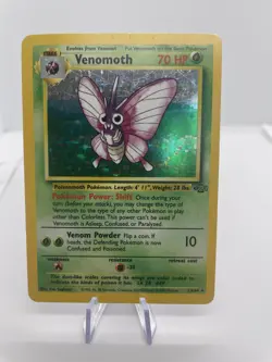 Pokemon Venomoth Jungle Holo Card 13/64 Unlimited Holo Rare (LP) - Image 1