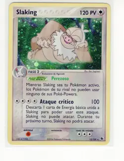 ~ESP~ SPANISH Slaking 12/109 HOLO EX Ruby & Sapphire Pokemon Card (LB3) - Image 1