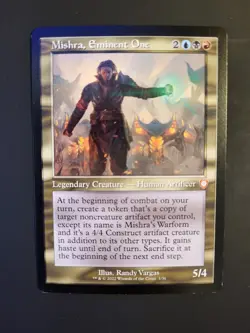 MTG Card - Mishra, Eminent One - The Brothers' War Commander (1/36) Retro-Frame - Image 1