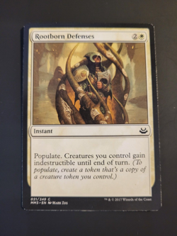 MTG Card - Rootborn Defenses - Modern Masters 2017 (21/249) Regular Common NM - Image 1