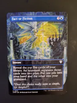 MTG Card - Fact or Fiction - Commander Masters (0631) Borderless Uncommon NM - Image 1