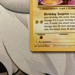 Birthday Pikachu 24/108 Holo Pokemon Celebrations 25th Anniversary Card - Image 5
