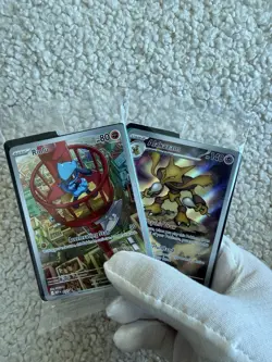SEALED Riolu And Alakazam Mega Evolution ETB Pokemon Card Promo Cards 009 + 010 - Image 1