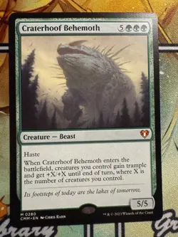 Craterhoof Behemoth Commander Masters, (Non-Foil) #0280 - Image 1