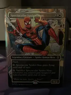 Spectacular Spider-Man (Borderless) Marvel's Spider-Man Foil (SPM) MTG - Image 1