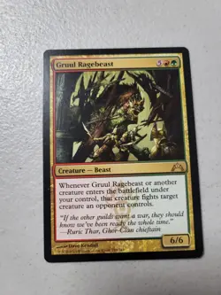 1x Magic the Gathering MTG Gruul Ragebeast (170) Gatecrash LP Free Shipping - Image 1