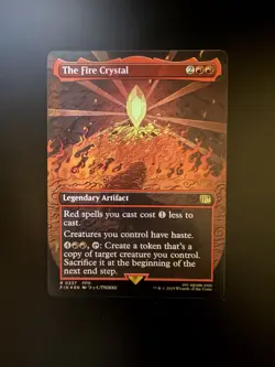 MTG Final Fantasy English The Fire Crystal Borderless 0337 Foil - Image 1