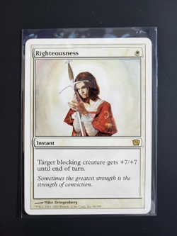 MTG Righteousness - Ninth Edition (36/350) Regular Rare - Image 1
