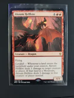 MTG Akoum Hellkite - Battle for Zendikar (139/274) Regular Rare NM - Image 1