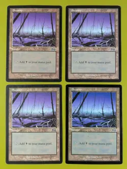 Swamp (340) x4 Urza's Saga 4x Magic the Gathering MTG - Image 1