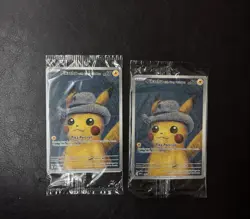 Pokemon TCG Pikachu With Grey Felt Hat Van Gogh Full Art Promo SVP #085 Sealed - Image 1