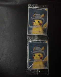 Pokemon TCG Pikachu With Grey Felt Hat Van Gogh Full Art Promo SVP #085 Sealed - Image 2