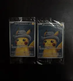Pokemon TCG Pikachu With Grey Felt Hat Van Gogh Full Art Promo SVP #085 Sealed - Image 3