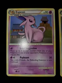 Espeon 2/90 Umbreon 10/90 Non-Holo Pokemon TCG Undaunted Deck Exclusive Card LP - Image 2