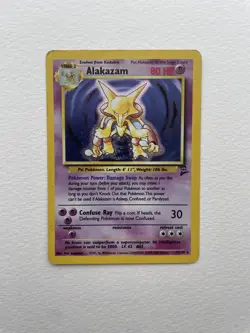 Alakazam Base Set 2 Holo Card 1/130 Pokemon Card - Image 1