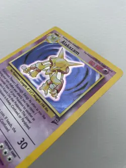 Alakazam Base Set 2 Holo Card 1/130 Pokemon Card - Image 2