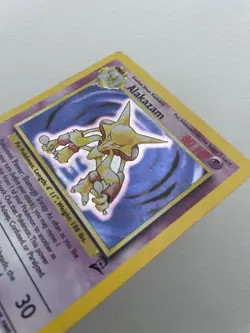 Alakazam Base Set 2 Holo Card 1/130 Pokemon Card - Image 3