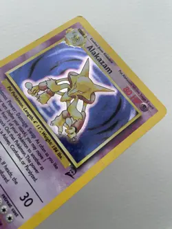 Alakazam Base Set 2 Holo Card 1/130 Pokemon Card - Image 5