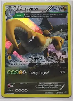 Pokemon TCG - Dragonite 52/108 Roaring Skies Cosmos Holo LP - Image 1