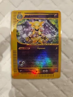 Pokemon TCG Alakazam Expedition Base Set 1/165 Holo Holo Rare - Image 1