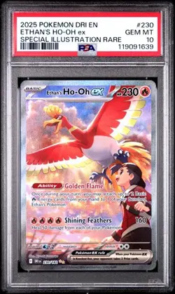 ETHAN'S HO-OH EX Destined Rivals Special Illustration Rare #230 PSA 10 Pokemon - Image 1
