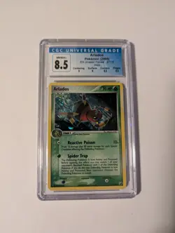 CGC 8.5 ARIADOS Holo EX Unseen Forces #2 Pokemon 2005 NM-MINT+ SUBGRADES - Image 1