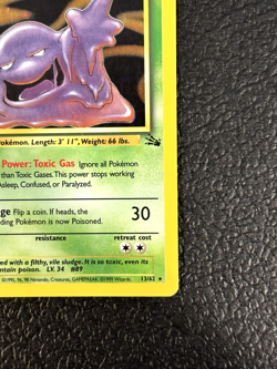 Muk 13/62 Fossil Holo Rare WoTC - Pokemon TCG -LP - Image 4