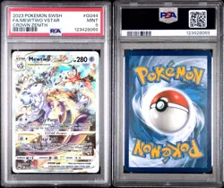 2023 POKEMON SWORD AND SHIELD CROWN ZENITHFULL ART/MEWTWO VSTAR GG44 PSA 9 - Image 3