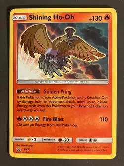 Pokemon Shining Ho-Oh - SM70 - Shining Legends Elite Trainer Box Promo NM - Image 1