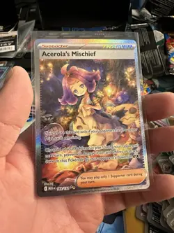 Pokemon TCG Acerola's Mischief 183/132 SIR Pack Fresh! - Image 1