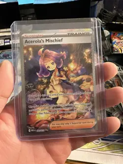Pokemon TCG Acerola's Mischief 183/132 SIR Pack Fresh! - Image 3