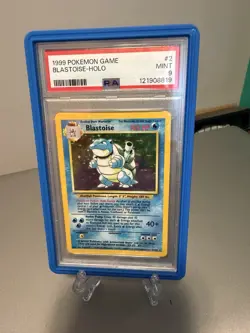 1999 Pokemon TCG Blastoise Holo Rare 2/102 PSA 9 - Image 1