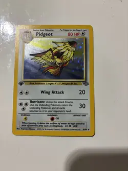 1999 Pokemon 1st Edition Jungle Set Pidgeot Holo Rare - 8/64 Vintage WoTC LP - Image 1