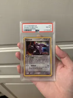 Pokemon Vigoroth EX Power Keepers Reverse Holo #41 PSA 8 - Image 1